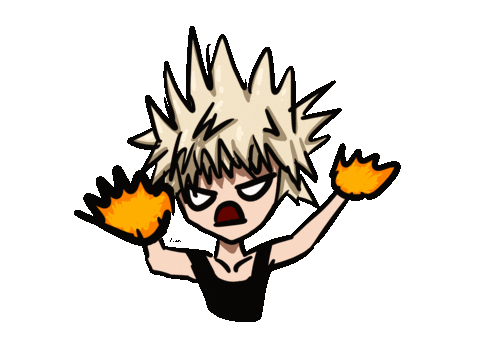 mha bakugo angry cute doodle