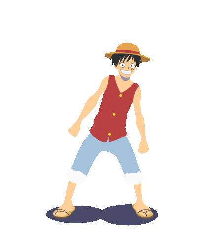 monkey d luffy one piece dance doodle
