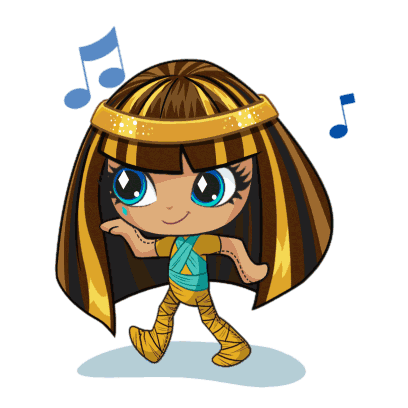 monster high cleo de nile dancing doodle