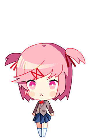 natsuki doki doki literature club chibi doodle