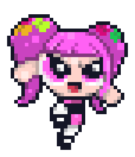 newjeans x powerpuff girls pixel hanni doodle