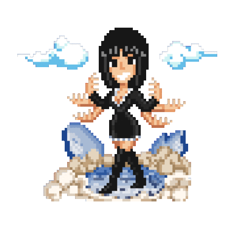 nico robin one piece hana hana pixel doodle