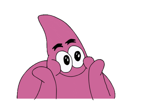 patrick star adorable blushing face doodle