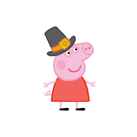 peppa pig thanksgiving day doodle