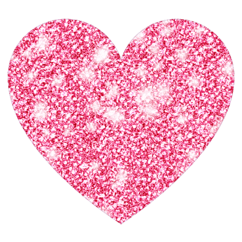 pink glitter heart sparkle doodle