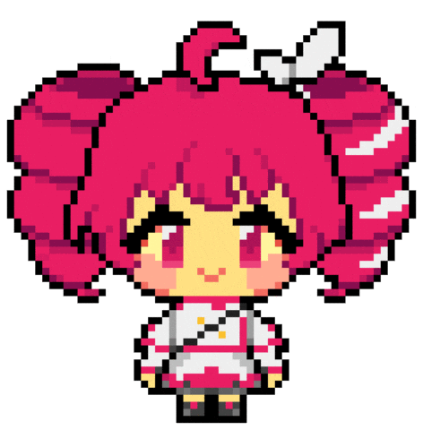 pixel chibi kasane teto idol doodle