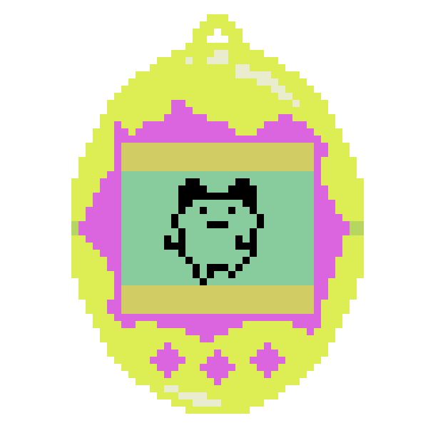 pixel tamagotchi virtual pet device doodle
