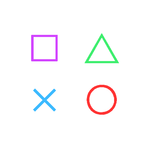 playstation controller symbols doodle