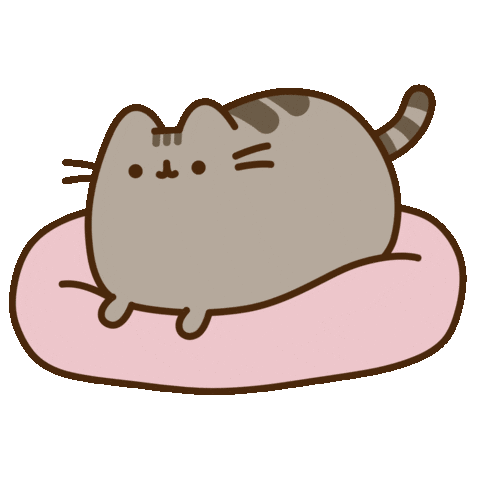 pusheen cat lazy relaxing doodle