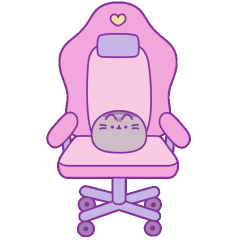 pusheen cute gaming chair doodle