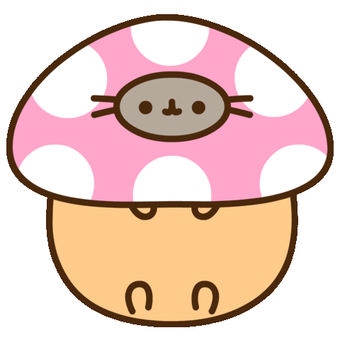 pusheen mushroom doodle