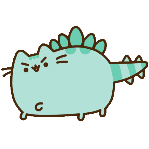 pusheen stegosaurus doodle