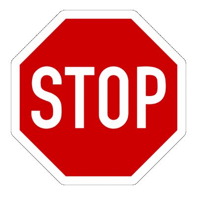 red stop sign doodle