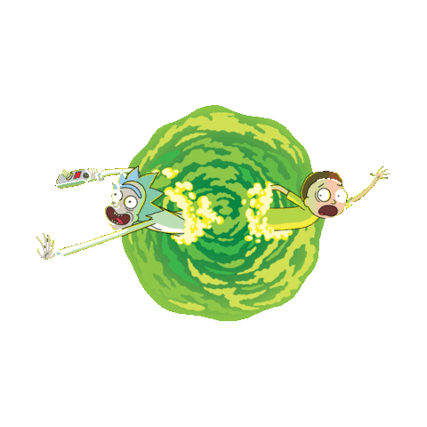 rick and morty portal jump doodle