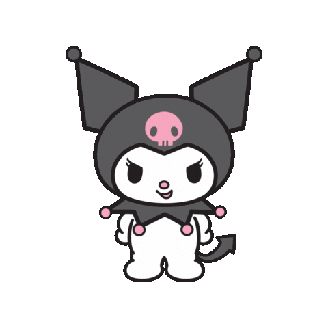 sanrio kuromi wink heart kawaii doodle