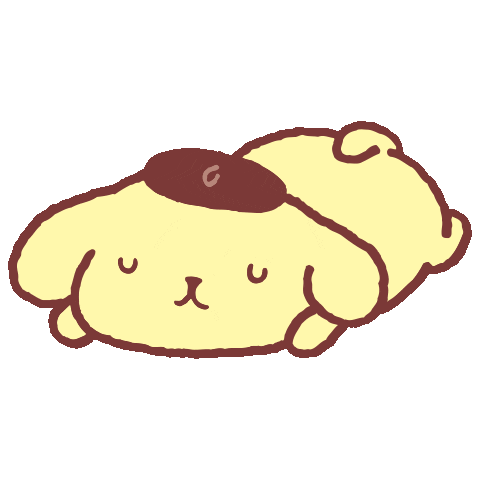 sanrio sleeping pompompurin doodle