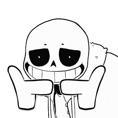 sans undertale shrug doodle