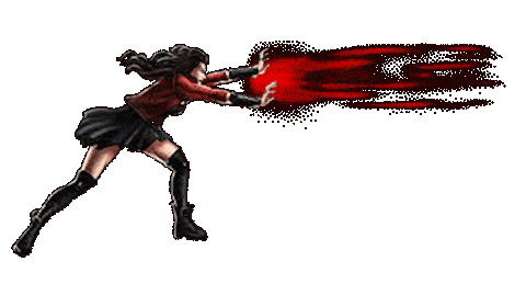 scarlet witch red magic energy blast doodle