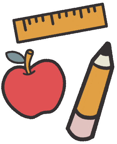 school supplies doodle