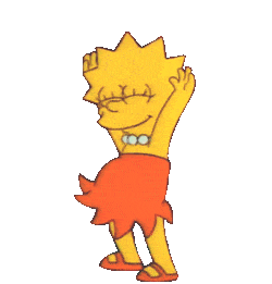 Simpsons Lisa Dance Hands Up Doodle - Custom Doodle for Google