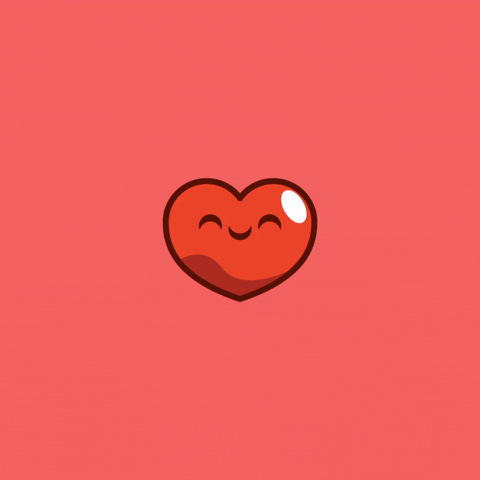 smilling kawaii heart doodle