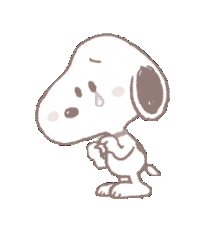 snoopy crying sad doodle