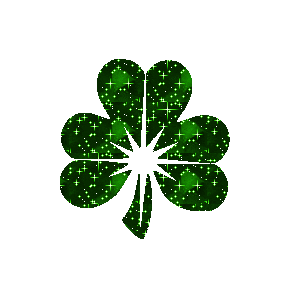 sparkling green shamrock st patricks day doodle