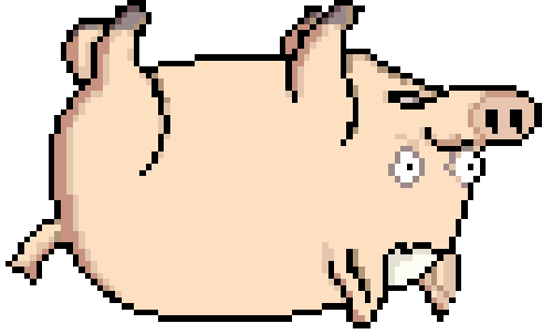 spider pig pixel doodle