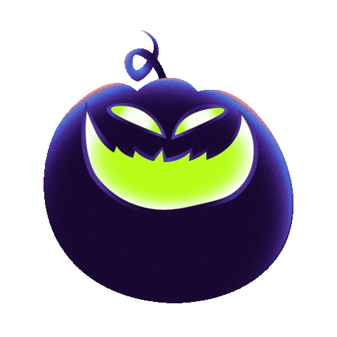 spooky purple halloween pumpkin doodle
