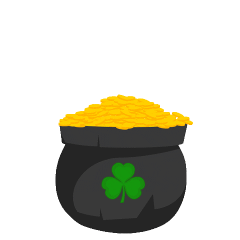 st patricks day pot of gold doodle