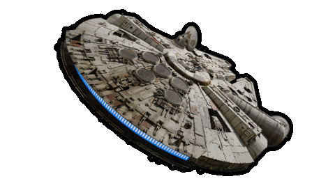 star wars millennium falcon spaceship doodle