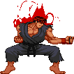street fighter evil ryu pixel doodle