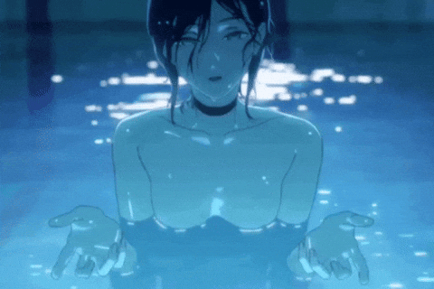 swimming reze chainsaw man doodle