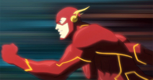 the flash running doodle