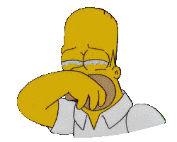 the simpsons crying homer doodle
