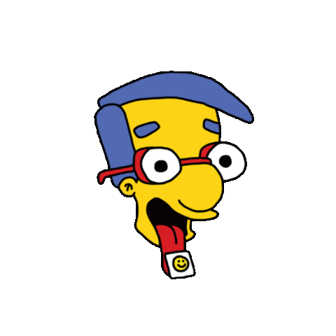 the simpsons milhouse trippy doodle