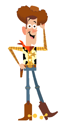 toy story woody cowboy hat salute doodle