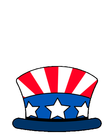 uncle sam hat patriotic doodle