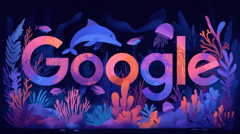 underwater sea creatures google doodle
