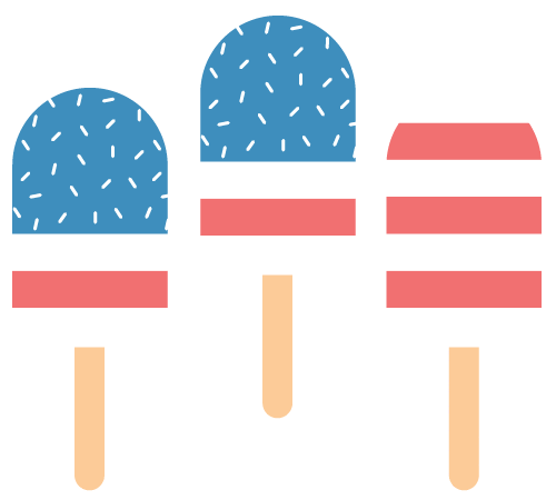 usa popsicle patriotic treat doodle