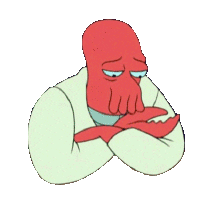 zoidberg sad facepalm futurama doodle