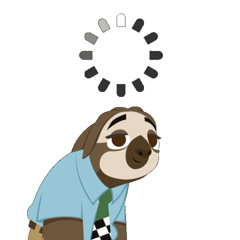 zootopia flash sloth loading icon doodle