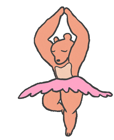 bear ballerina doodle