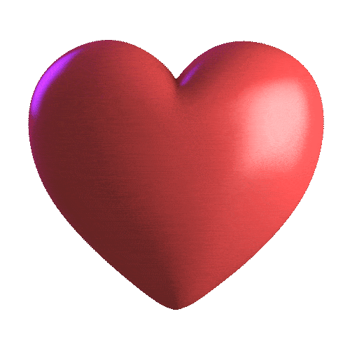beating red heart emoji doodle