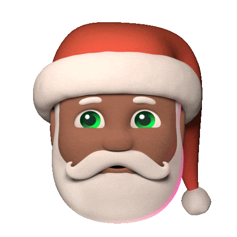 christmas santa blinking emoji doodle