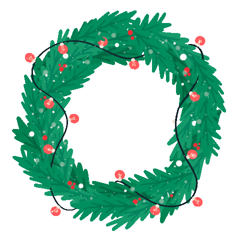 christmas wreath doodle