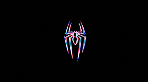 spider symbol glitch logo doodle