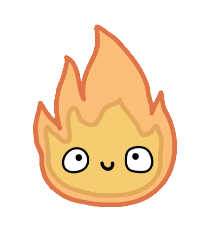 cute flame doodle