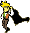 deltarune flower man dancing doodle