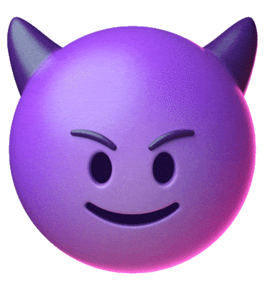 devil emoji doodle